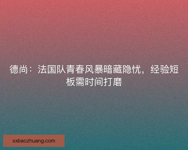 德尚：法国队青春风暴暗藏隐忧，经验短板需时间打磨